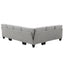 [VIDEO provided] [New] 108*85.5" Modern U Shape Sectional Sofa 7 Seat Fabric Sectional Sofa Set - Korvel