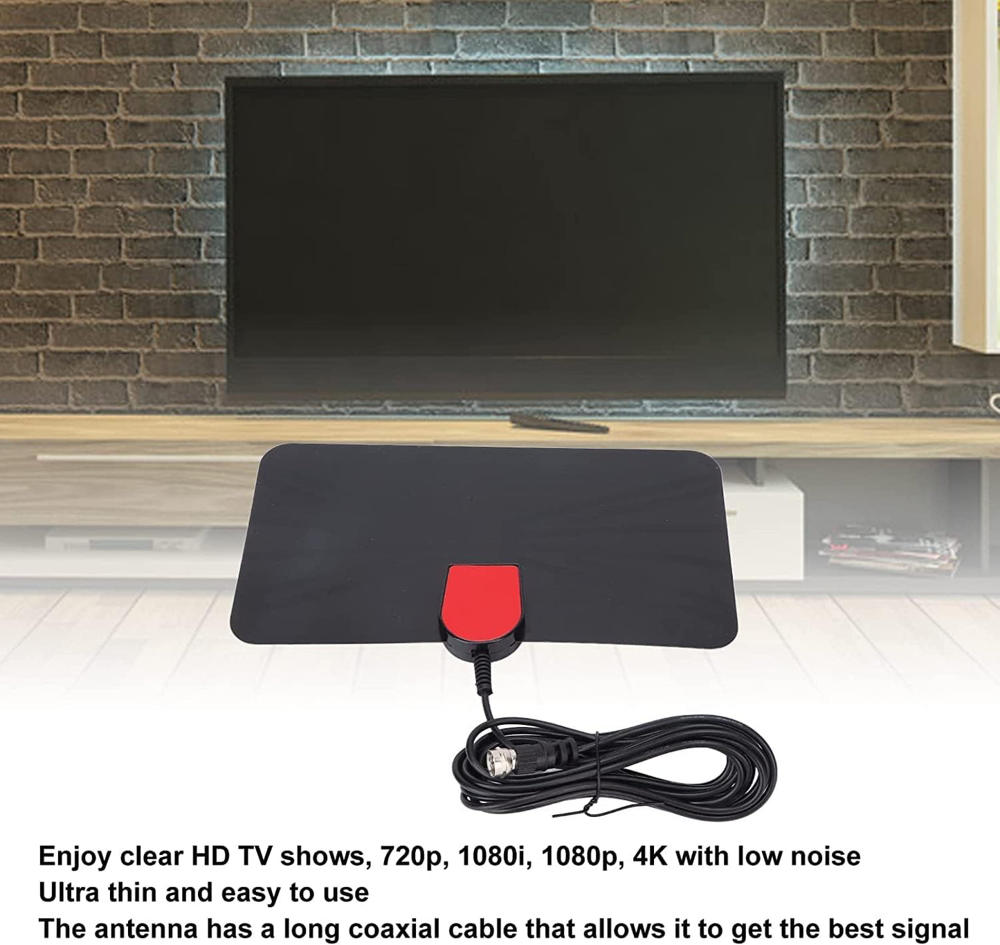 Antenne TV intérieure 4K premium avec une portée de 100 miles