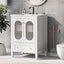 Meuble de salle de bain blanc de 24" avec lavabo et rangement