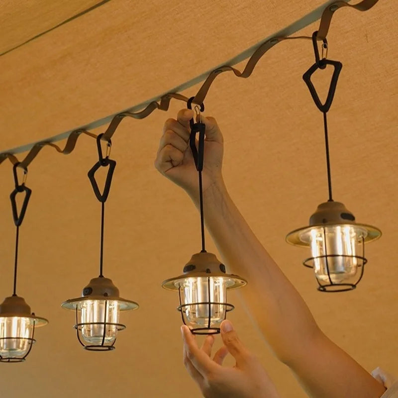 Pinecone Retro Camping Light with Type-C Charging