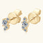 925 Sterling Silver Moissanite Stud Earrings - Korvel