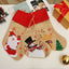 Christmas Decoration Linen Red Bordered Old Man Snowman Christmas Socks Christmas Gift Bag Candy Socks - Korvel