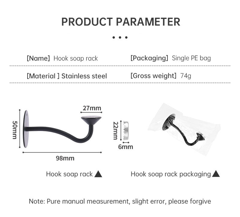 Premium Stainless Steel Magnetic Soap Holder