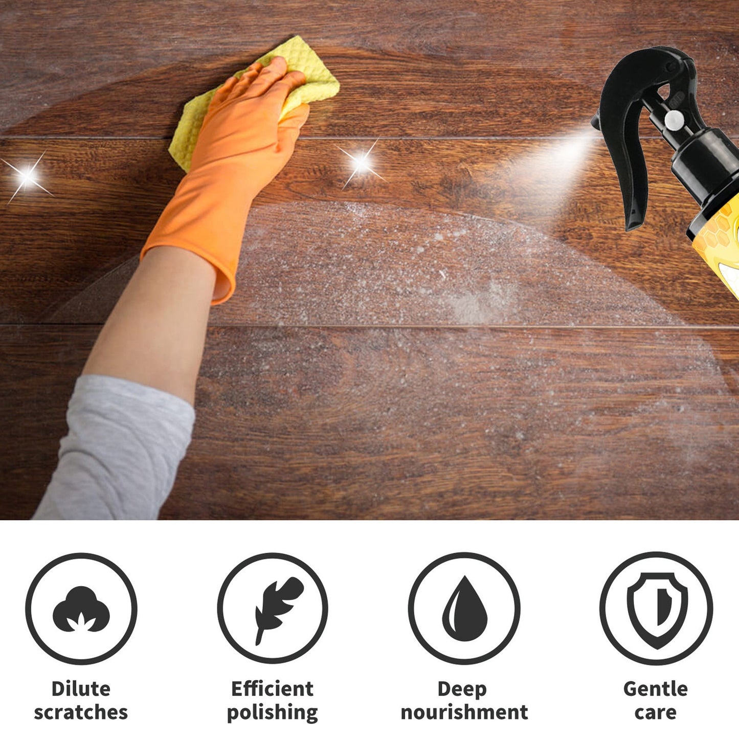 Premium Beeswax Furniture Spray for Care and Polish