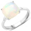 Bague en argent sterling avec opale éthiopienne de 2,90 carats