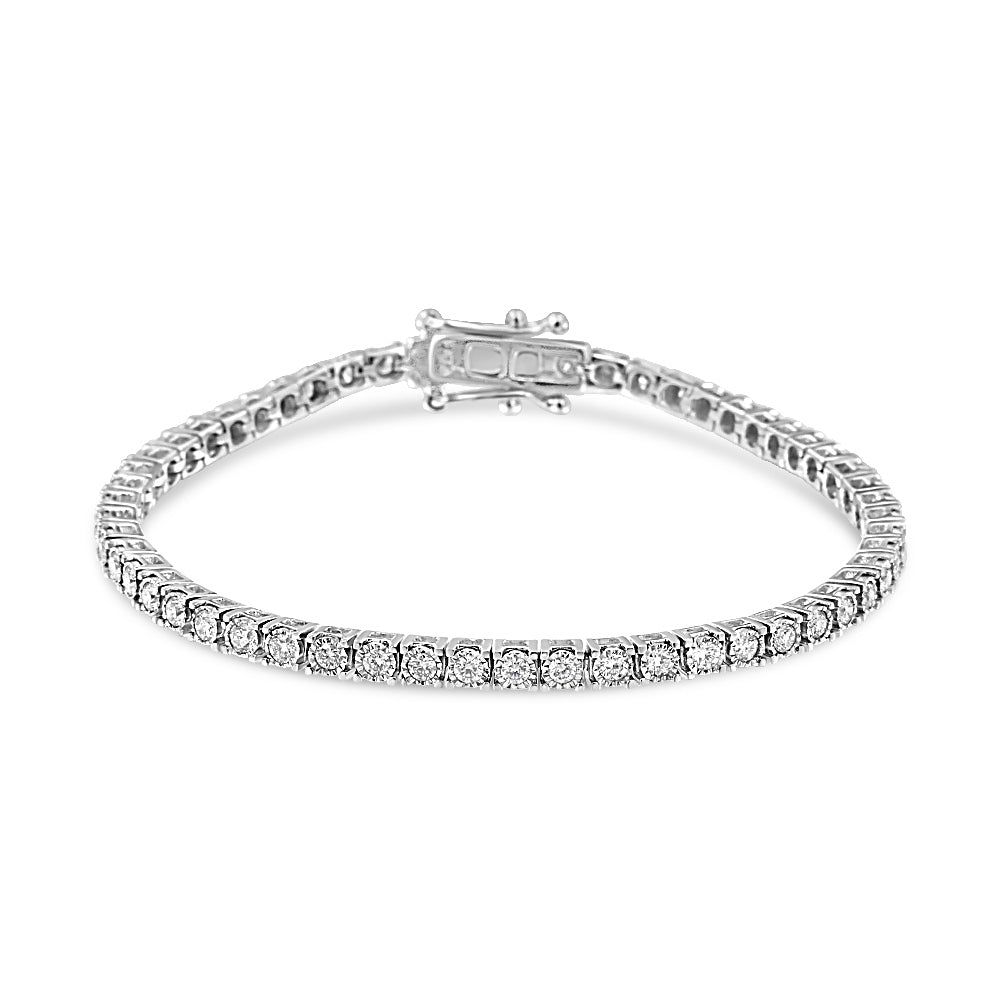 Bracelet de tennis en diamant cultivé en laboratoire en or blanc 14K 2.0 Cttw