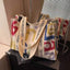 Grand Sac Fourre-Tout en Toile pour Femmes