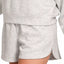 Conjunto de sudadera de manga larga y pantalones cortos Zenana Scuba