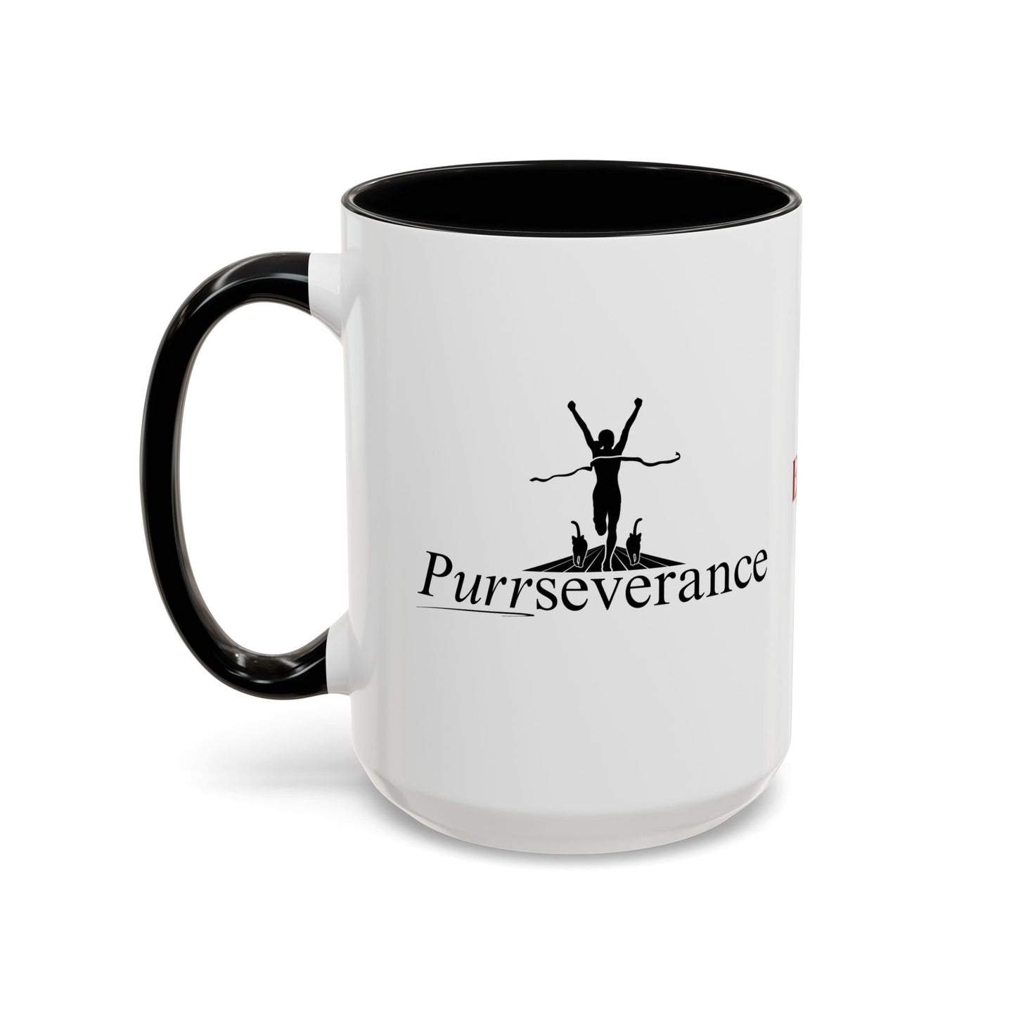Purrseverance Accent Coffee Mug - Stylish & Functional
