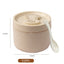 Sealed portable wheat straw insulated lunch box lunch box can be heated in microwave 650ml round lunch box - Korvel