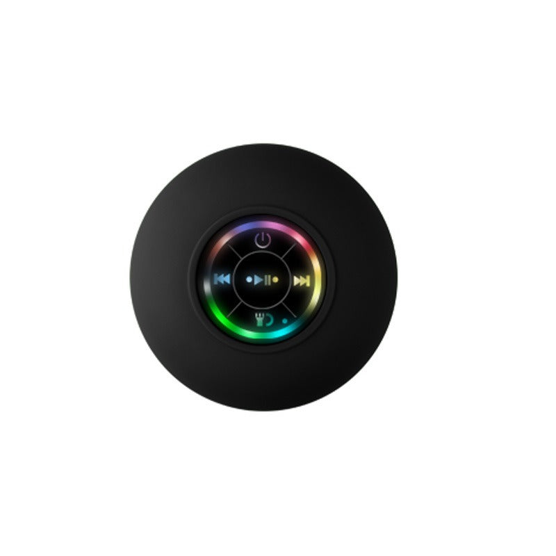 Large suction cup waterproof Bluetooth speaker LED light emitting waterproof bathroom Bluetooth speaker portable Bluetooth speaker - Korvel