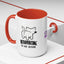 Introvertido. No molestar. Taza de café de gato en dos tonos