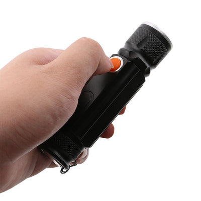 Mini lampe de poche LED rechargeable USB - Torche manuelle étanche