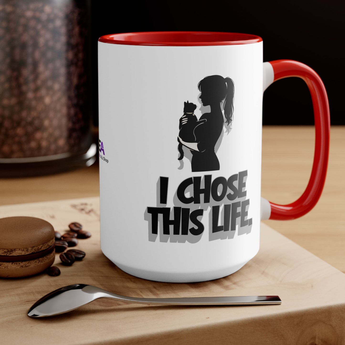 J'ai Choisi Cette Vie Tasse de Femme Amoureuse des Chats | Tasse à Café Sassy