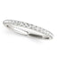 14k White Gold Diamond Scallop Setting Wedding Band