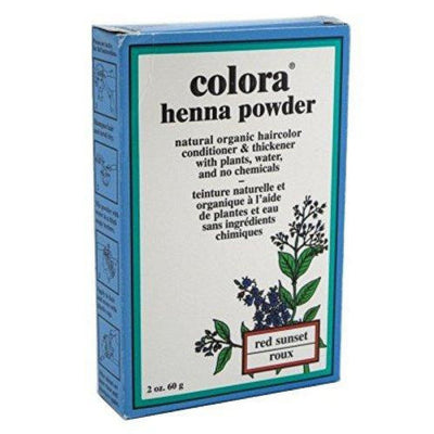 Colora Henna Powder Hair Color - Red Sunset 2 Oz