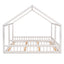 Twin Size White Platform Beds - Two Shared Beds