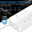 FlatCharge 8-Outlet Power Strip with USB Ports