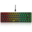 60% Mini 68 Key Mechanical Texture Film Gaming Keyboard ABS Material RGB Backlit Mini Portable Keyboard - Korvel