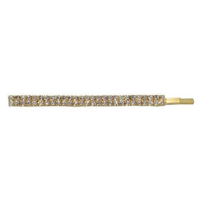 Smoothies Pave Bob Pin - Gold/Clear