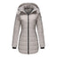 Veste imperméable en coton matelassé à manches longues