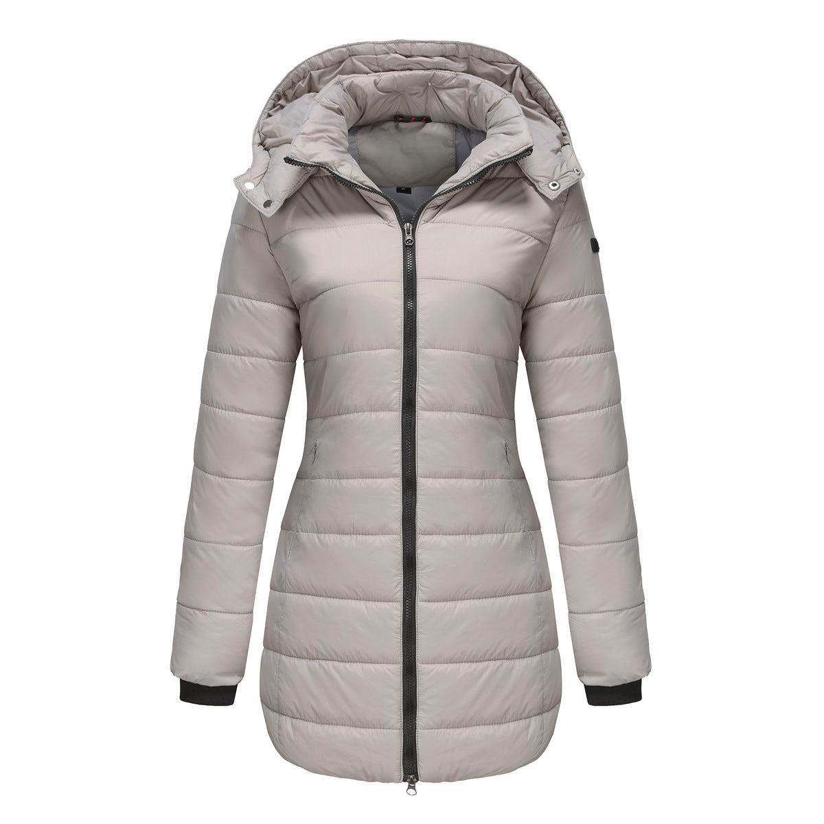 Veste imperméable en coton matelassé à manches longues