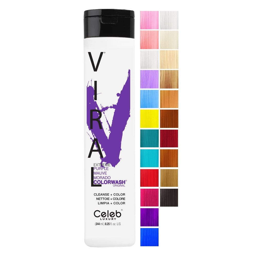 Celeb Luxury Viral Colorwash - Purple Semi-Permanent Shampoo