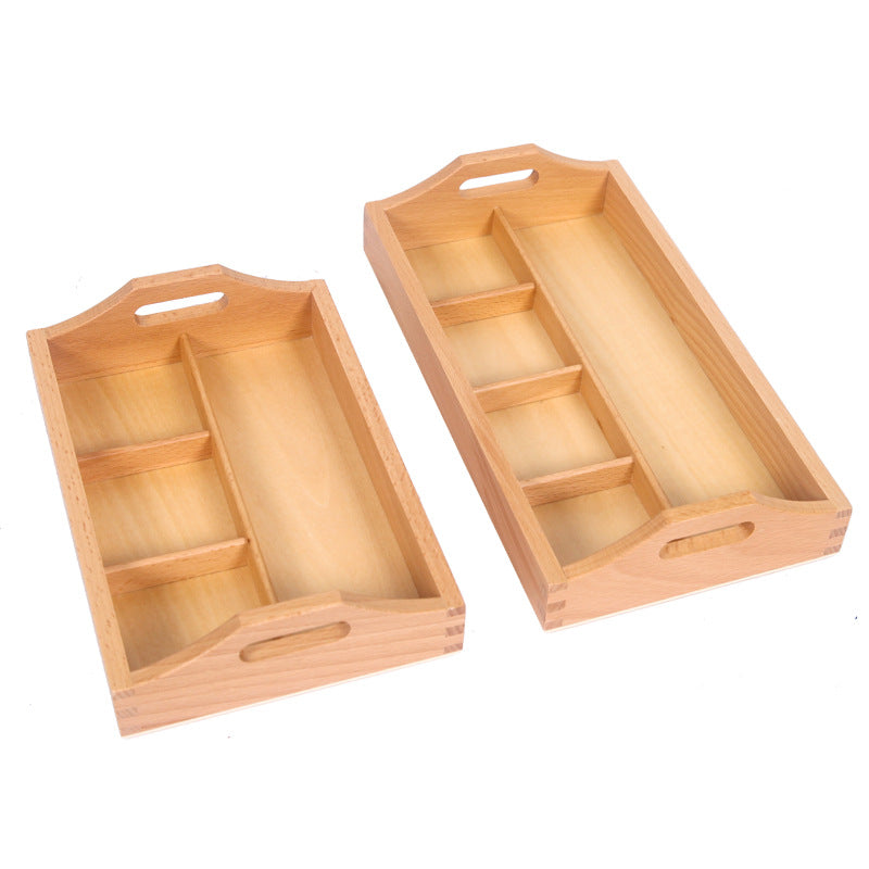 Montessori Daily Life Teaching Aids Children's Three-Grid Classification Plate Kindergarten Auxiliary Teaching Materials Classification Plate - Korvel