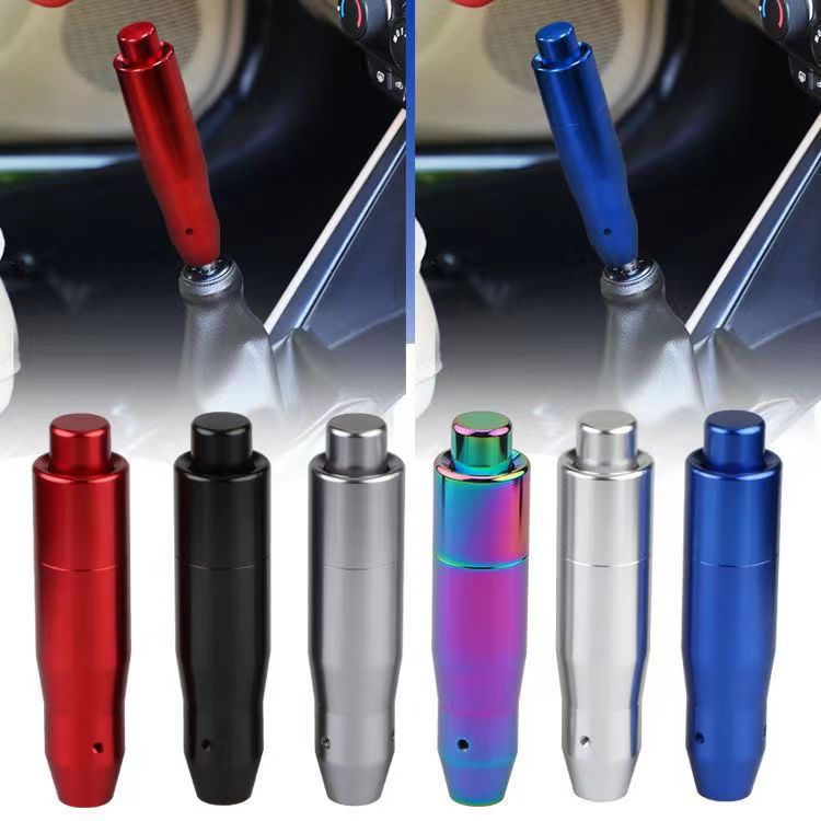 Personalized modification of automotive general metal gear head racing colorful gear lever metal simple wave stick head handbrake - Korvel