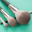 Juego de brochas de maquillaje portátil de 14 piezas con pelo de fibra suave