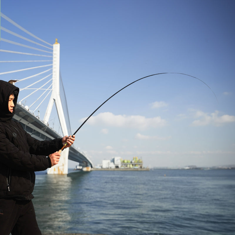 26cm ultra-short portable telescopic fishing rod, carbon fiber material, micro guide rings, ultra-light and durable. - Korvel