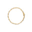 10k Yellow Gold Diamond Floral S-Link Bracelet - 1.00 Cttw