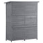 Abri de rangement en bois premium 5,3 pieds x 4,6 pieds avec toit étanche