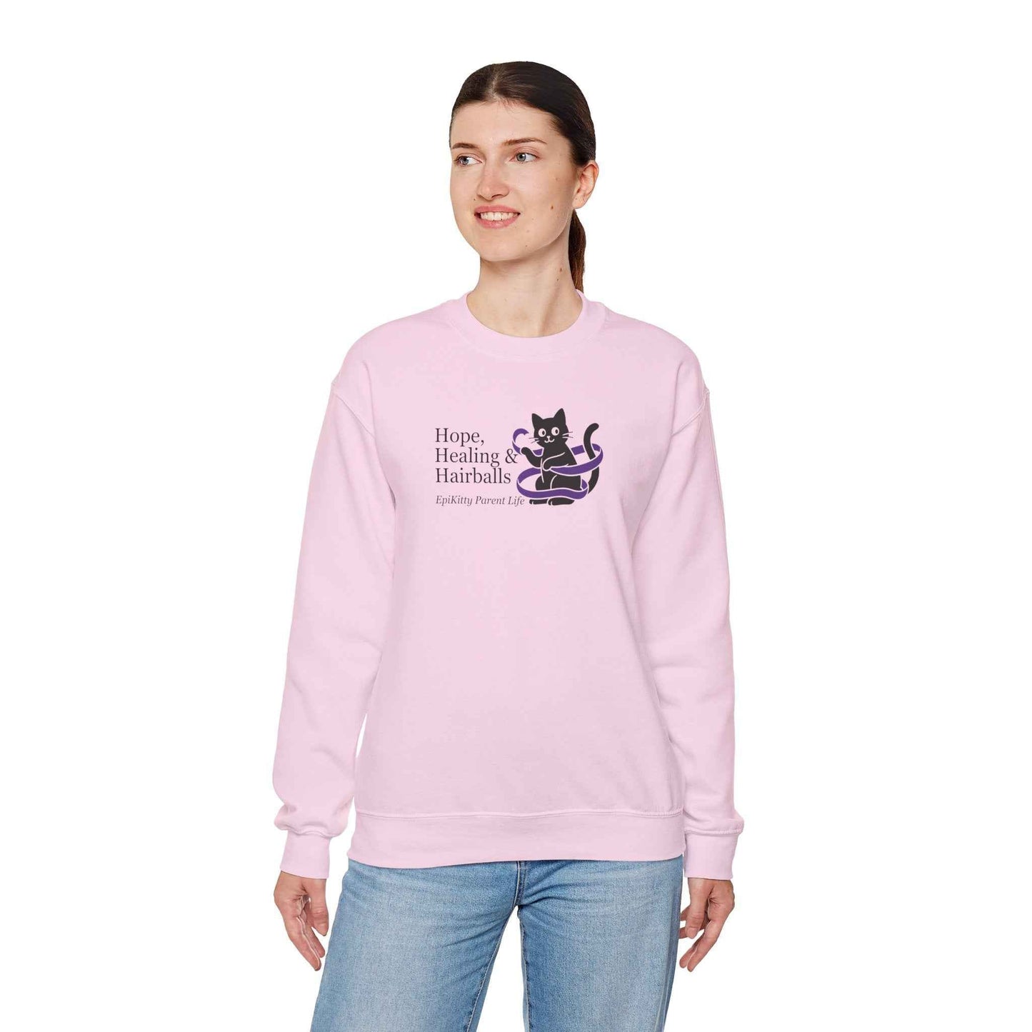 Sudadera Epikitty Parent Life de Esperanza, Sanación y Bolitas de Pelo