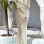 Openwork Backless Flare Sleeve Cover-Up Dress
