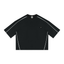 T-shirt boxy à piping unisexe Loki & Ivy en poids lourd