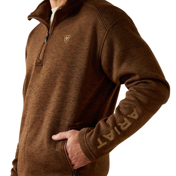 Ariat Men's Caldwell Carafe 1/4 Zip Sweater - Korvel