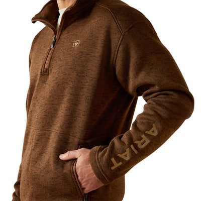Ariat Men's Caldwell Carafe 1/4 Zip Sweater - Korvel