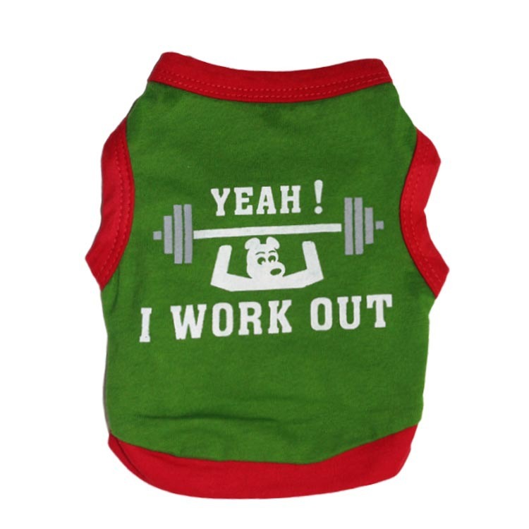 Pet Clothes Dog Clothes Cotton Sweat Weight Lifting Small Dog Pet Vest Spring And Summer - Korvel