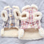 Dog clothing with warmth and plush that can be pulled vest teddy bear small dog cat pet clothing - Korvel