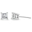 Boucles d'oreilles en diamant taille princesse certifiées AGS 2/5 Cttw en or blanc 14K