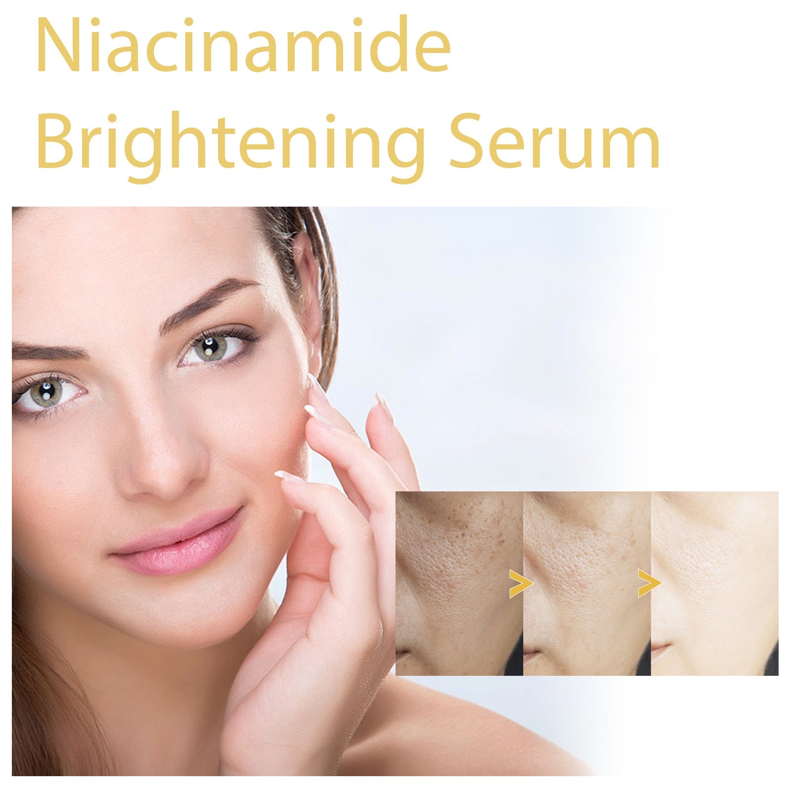 HOYGI Niacinamide Brightening Serum, Lightening Spots And Fine Lines Brightening Skin Hydrating Moisturizing Facial Treatment - Korvel