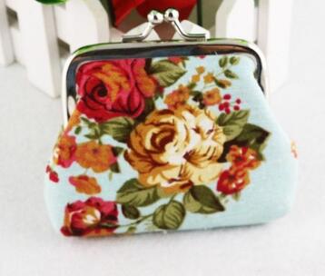 Women Coin Purse Cute Wallet Lady Retro Vintage Flower Small Wallet Hasp Purse Kawaii Bag Clutch Bag Monedero - Korvel