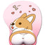 Lovely Corgi Non Slip Silica Gel Wrist Rest Mouse Pad Wrist Support Computer Ergonomic Mouse Mat Comfortable - Korvel