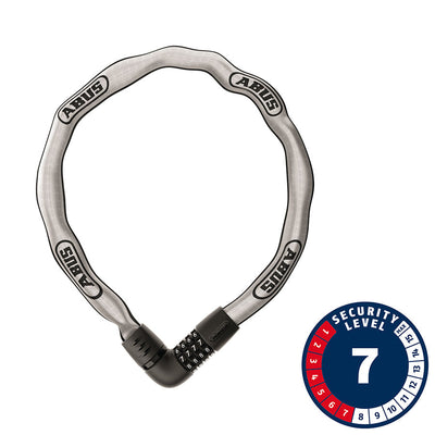 Abus Tresor 6807C Reflective Chain Lock - 7mm x 110cm