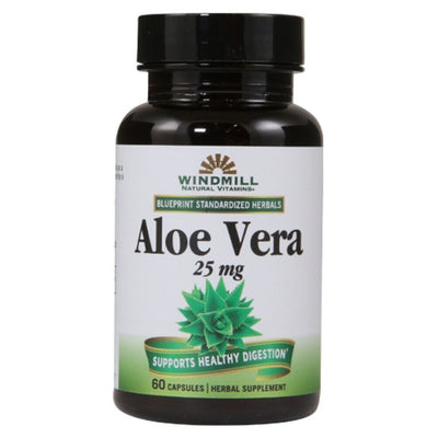 Gélules molles Aloe Vera 25 mg de Windmill® Natural Vitamins