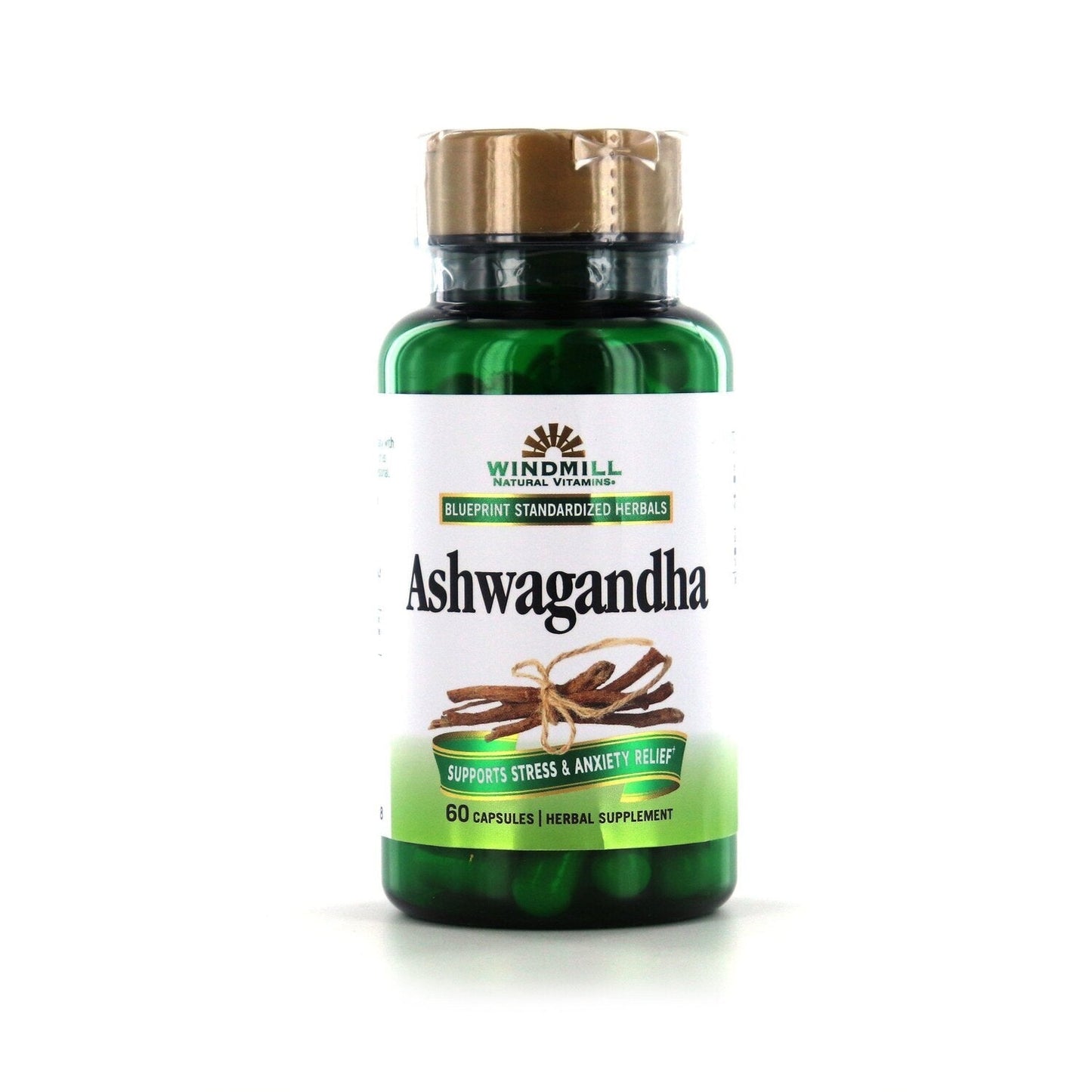 Gélules d'Ashwagandha de Windmill Natural Vitamins - Sans Gluten