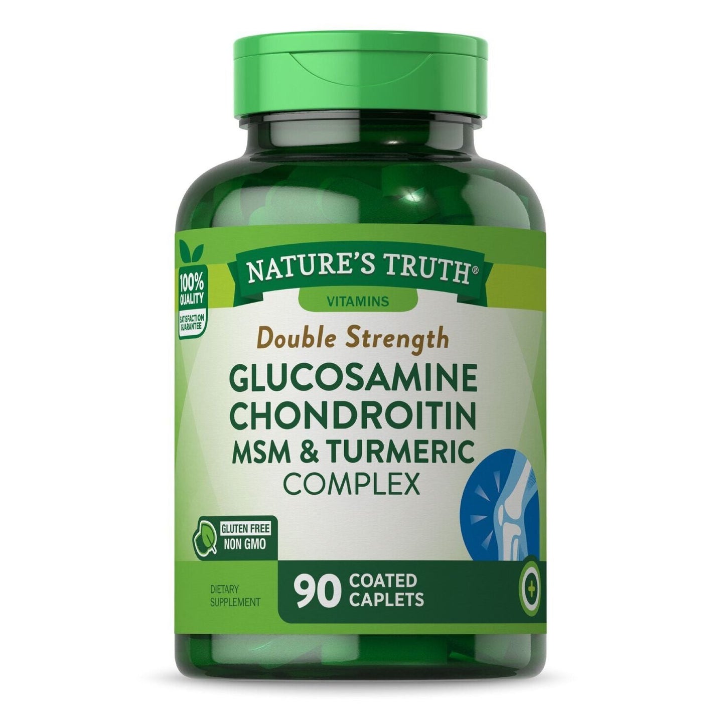 Complexe de caplets de glucosamine, chondroïtine, MSM et curcuma de Nature's Truth