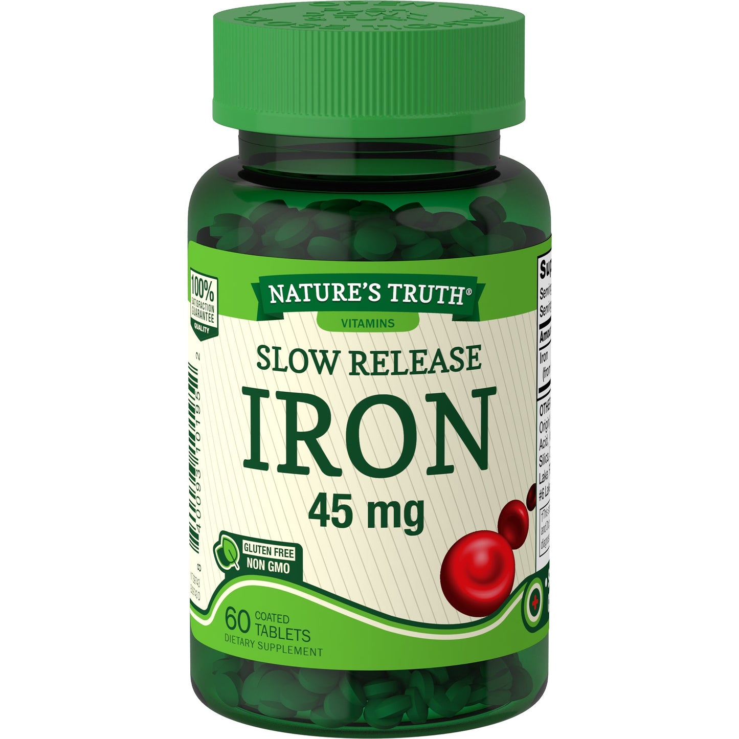 Comprimés de fer à libération lente Nature's Truth 45 mg