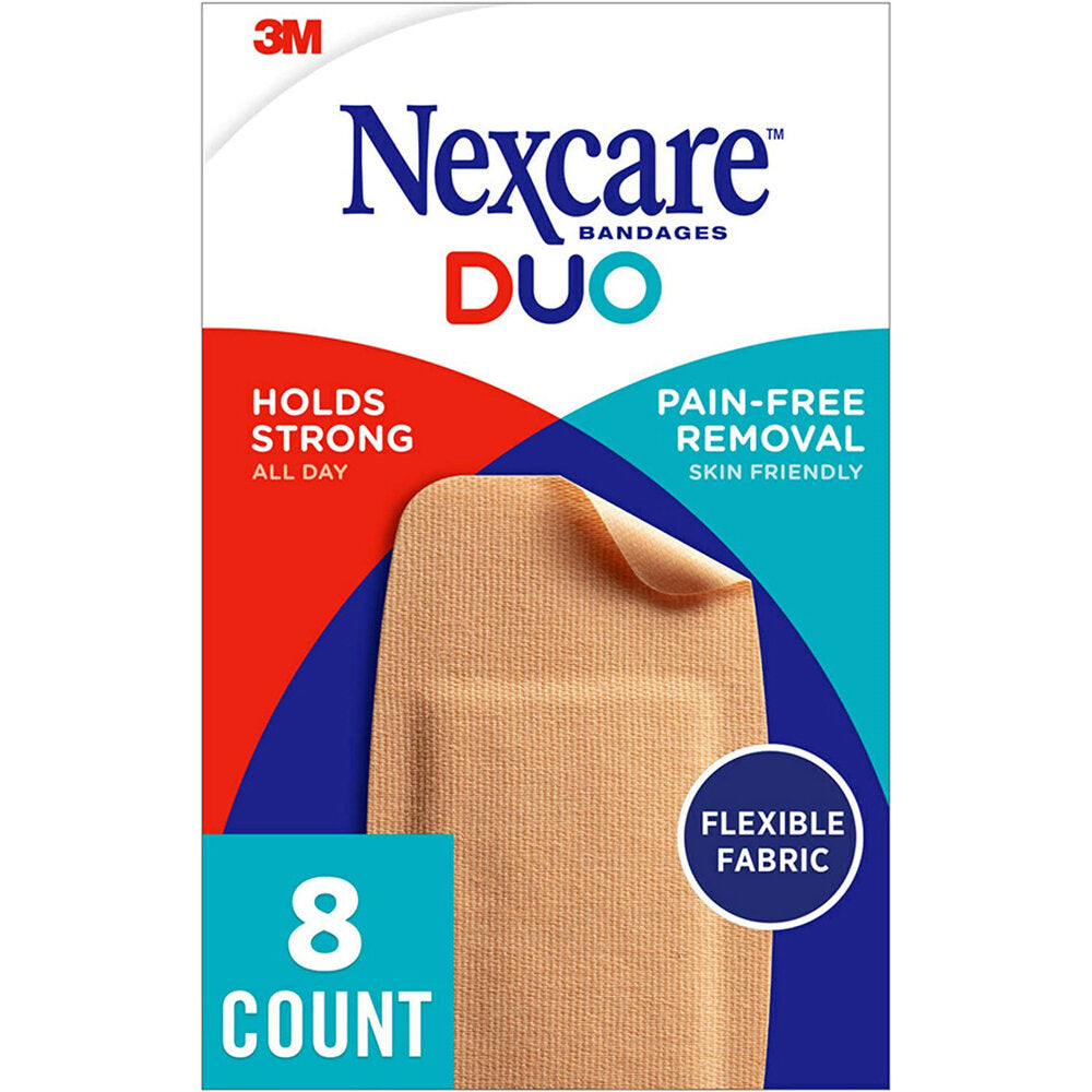Bandages Duo pour genoux et coudes Nexcare - 8 unités